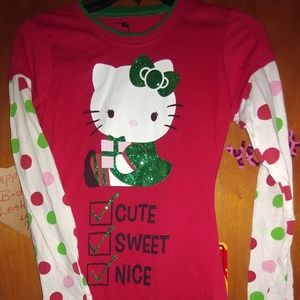 Hellokitty christmas top